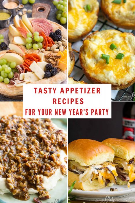 I collected these Tasty Appetizers for your New Year's Party that are guaranteed to please a crowd. #recipes #roundup #appetizers #newyears #party