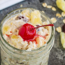 Pineapple Cobbler Overnight Oats