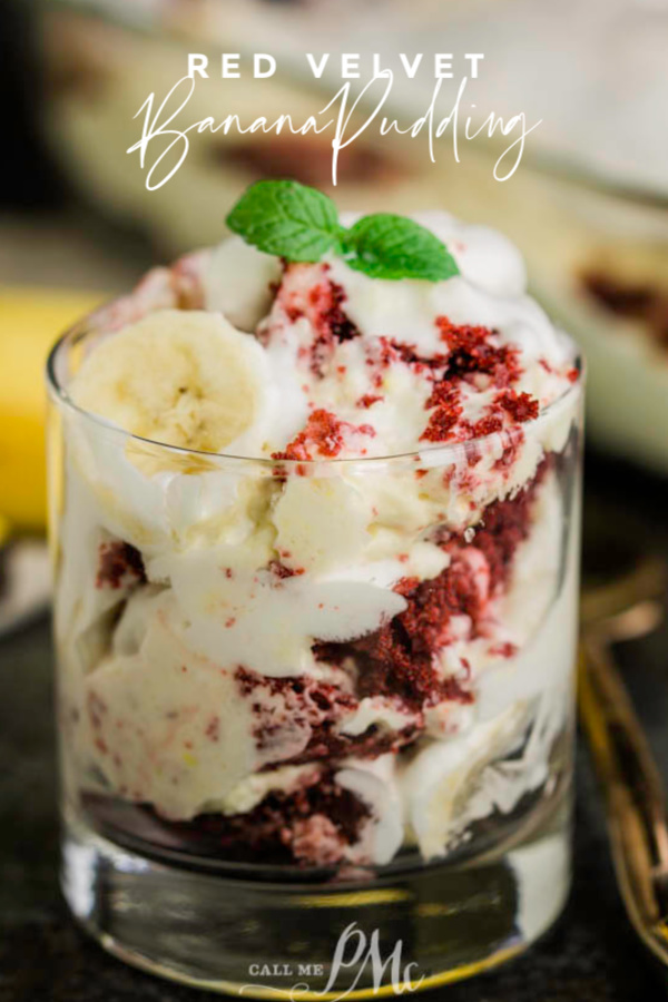 Red Velvet Banana Pudding 