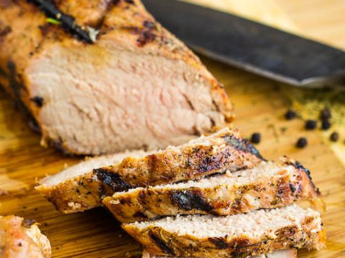 Brined pork tenderloin grilled hotsell