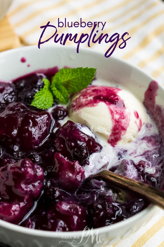 Southern Blueberry Dessert Dumplings 