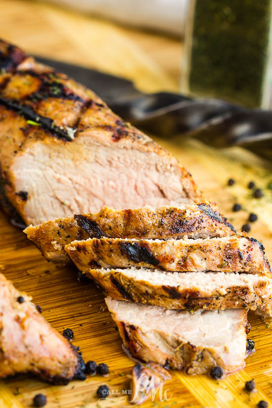 Dill Pickle Brined Grilled Pork is the juiciest, tender, and best pork tenderloin I've ever had! Pickle juice marinade recipe. How long to brine. #brine #pork #grilling #recipe #recipeoftheday #pickle #dillpickle