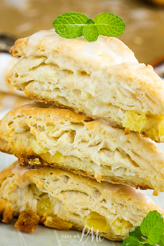  Tropical Pineapple Coconut Scones