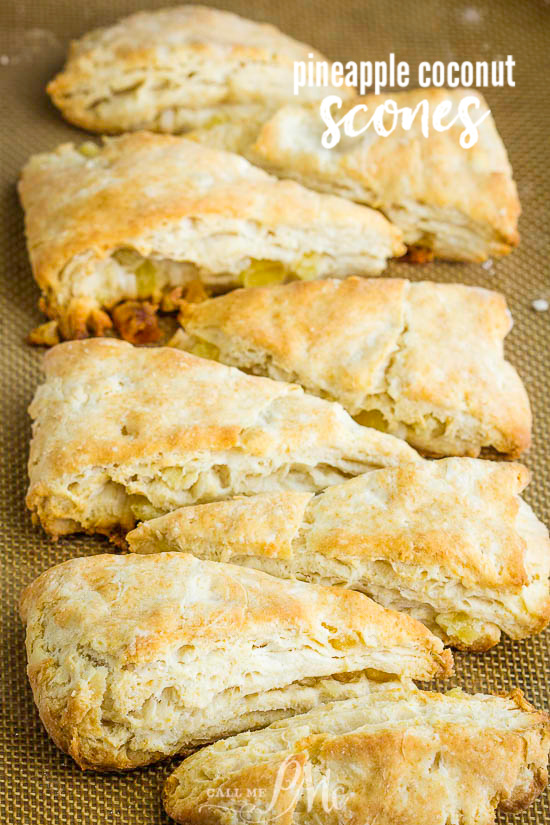  Tropical Pineapple Coconut Scones