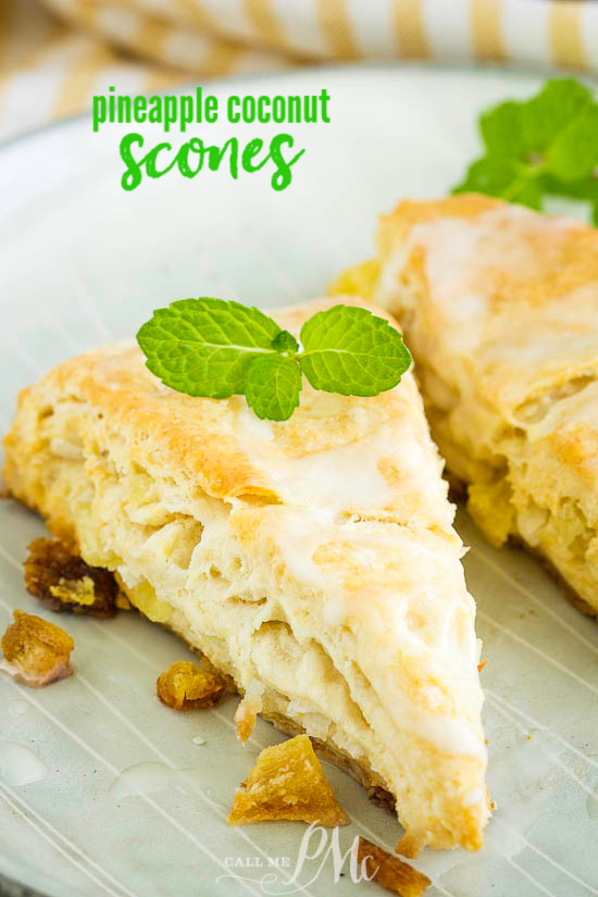  Tropical Pineapple Coconut Scones