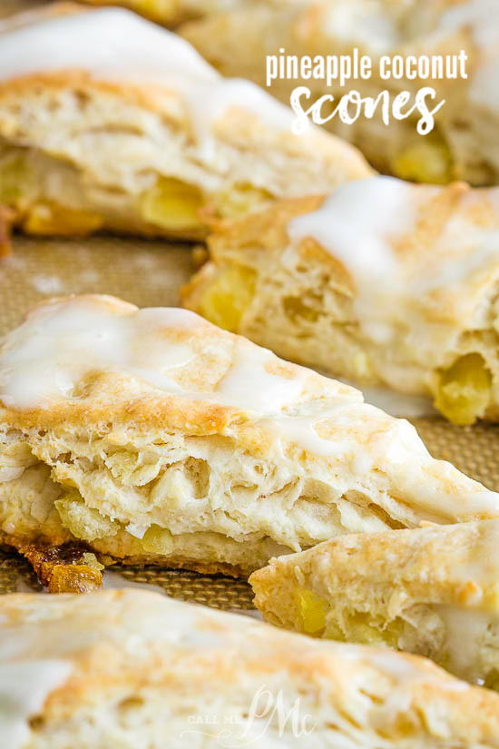  Tropical Pineapple Coconut Scones