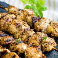GRILLED CHICKEN SHAWARMA SKEWERS