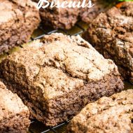 Rich with chocolate, but not too sweet, this Chocolate Biscuits Recipe produces a wonderful morning treat that is pretty easy to make. #chocolate #biscuits #scones #breakfast #cocoa #recipe