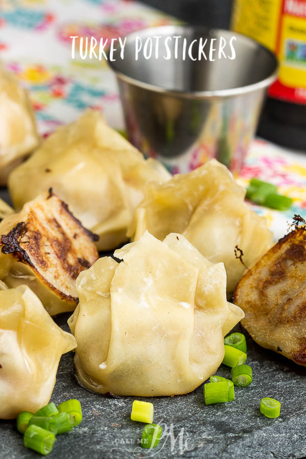 Pile of dumplings on platter.