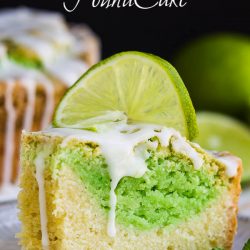 Key Lime Coconut Marbled Pound Cake