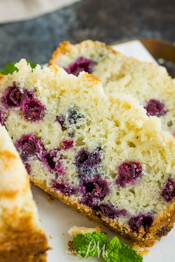 Lemon Blueberry Streusel Bread 