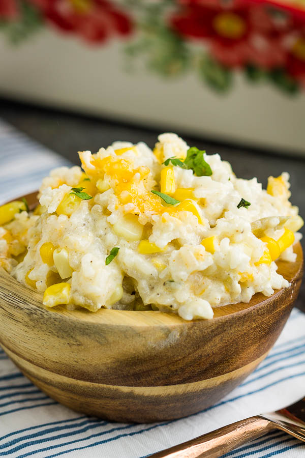 Green chile cheese rice casserole