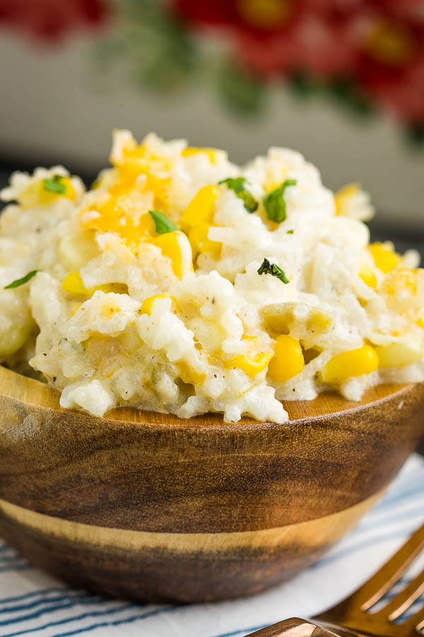 Green chile rice casserole