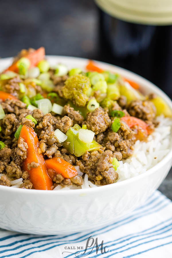 GROUND BEEF TERIYAKI BOWL