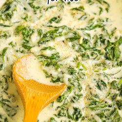 Keto Creamed Spinach for Two