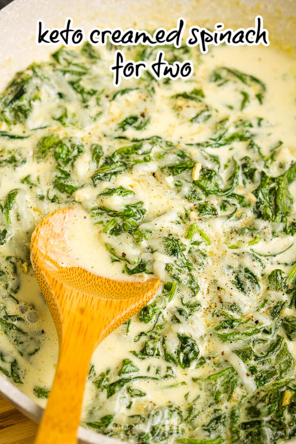 Keto Creamed Spinach for Two 