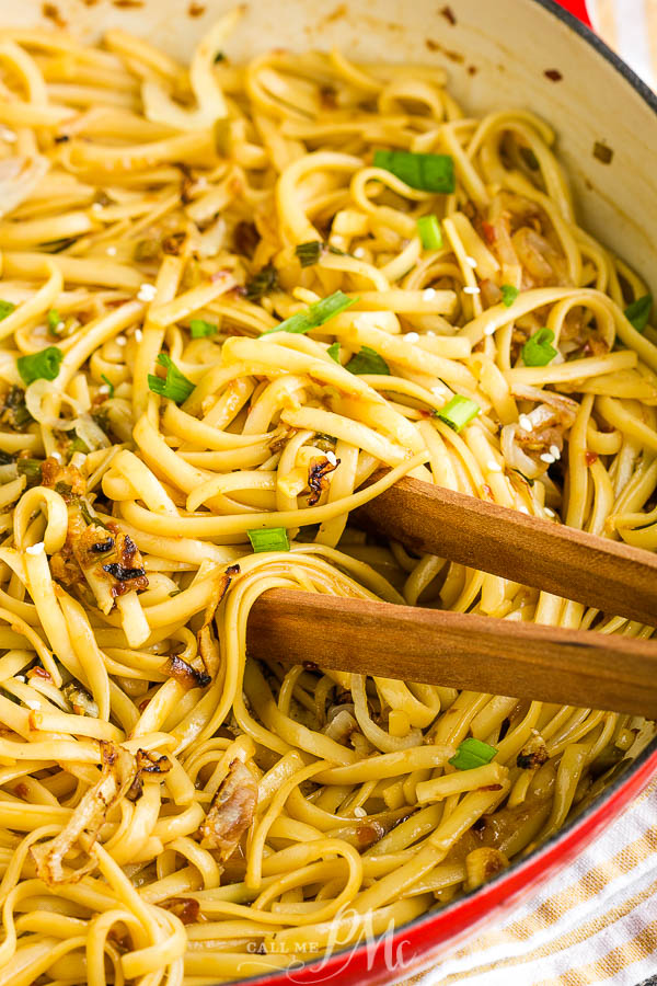 skillet of garlic noodles skillet of garlic noodles