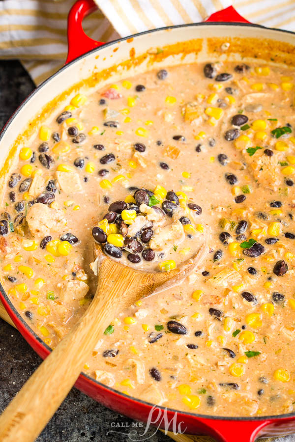 Southwest Creamy White Chicken Chili  