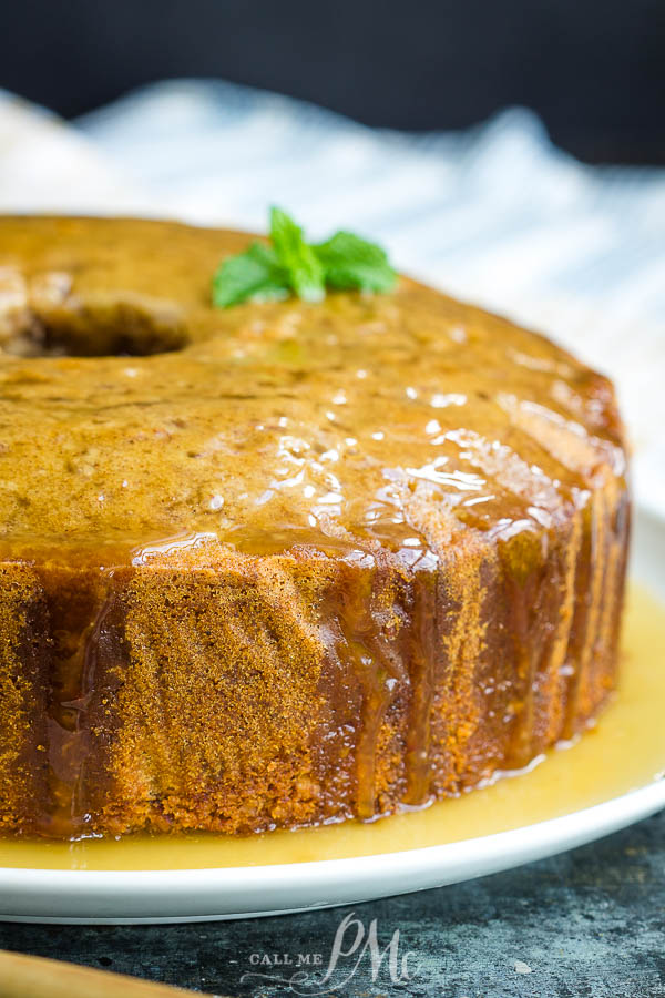 Ideal for fall, Fig Preserve Pound Cake Recipe has beautiful warm flavors from fig preserves and spices #cake #poundcake #poundcakepaula #dessert #recipe #homemade #fromscratch #fig #preserves