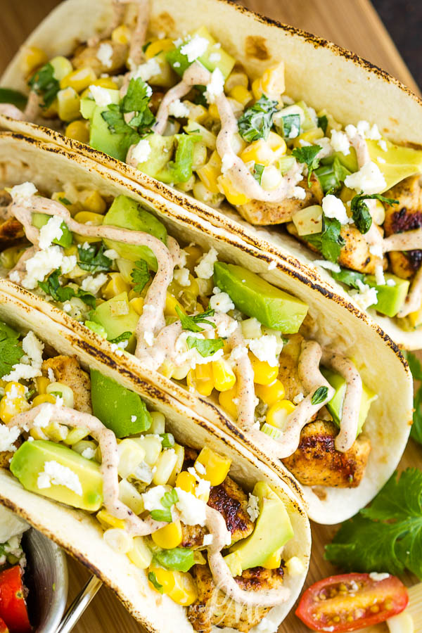 Street Corn Chicken Taco 