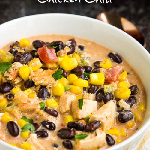 Healthy White Chicken Chili Recipe (Crock Pot or Stove) 