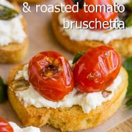 WHIPPED RICOTTA AND BLISTERED TOMATO BRUSCHETTA