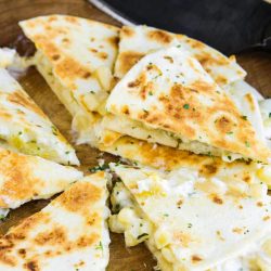 Green Chile Cheese Quesadillas