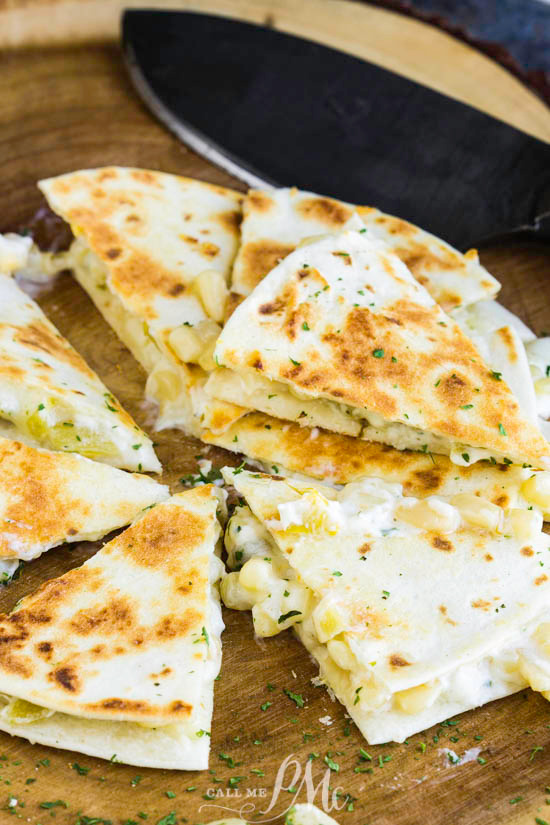 Green Chile Cheese Quesadillas 