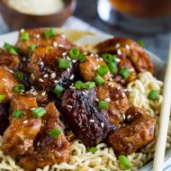 My at-home recipe of Crock Pot General Tso Chicken is just as delicious, healthier, and easy slow cooker dinner. #chicken #Asian #Chinese #recipe #generaltso #slowcooker #crockpot #easy #dinner