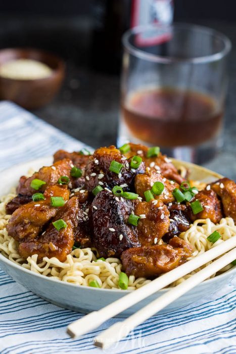 My at-home recipe of Crock Pot General Tso Chicken  