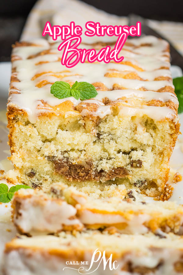 bread baking made easy with no yeast quick bread recipe Quick Apple Streusel Bread