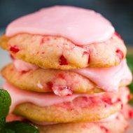 Frosted Amish Cherry Sugar Cookies