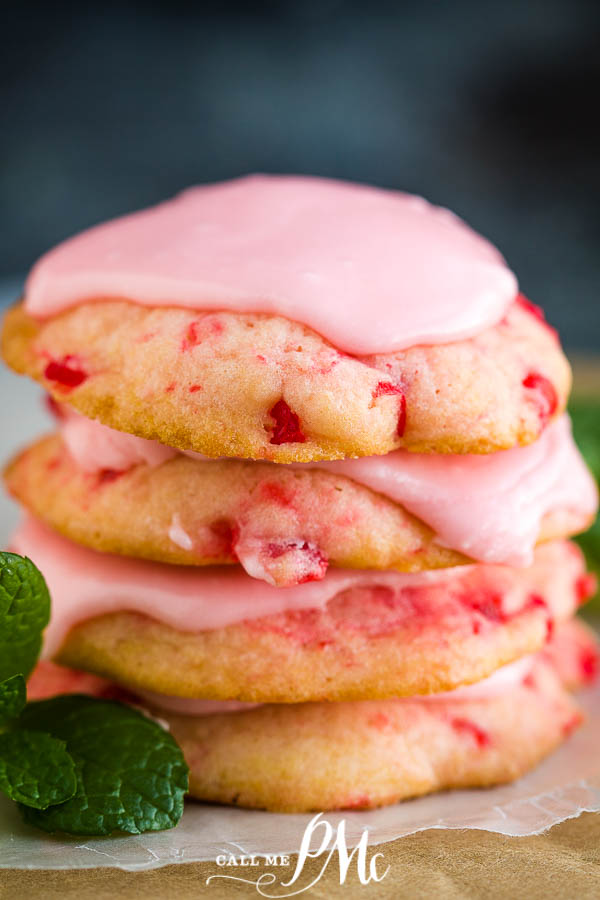 Frosted Amish Cherry Sugar Cookies 