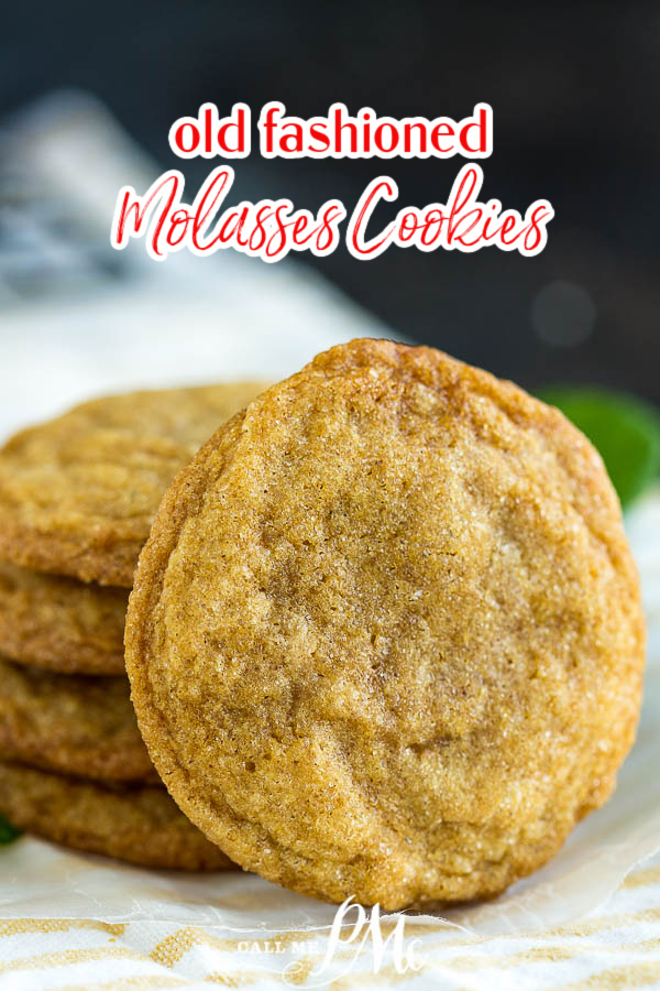 Old Fashioned Molasses Cookies are bursting with rich, warm flavor from molasses, cloves, ginger, and cinnamon. The perfect cookie for the Holiday season! #cookie #recipe #molasses #oldfashioned #ginger #cinnamon #Christmas #christmascookies #cookietry #cookieexchange Old Fashioned Molasses Cookies