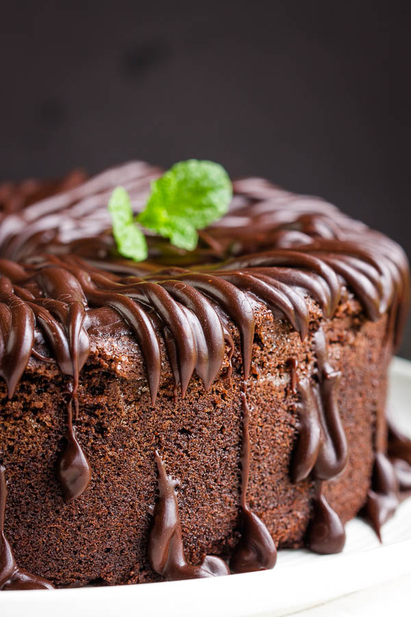  Sour Cream dark chocolate pound cake 