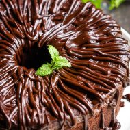 SOUR CREAM DARK CHOCOLATE POUND CAKE