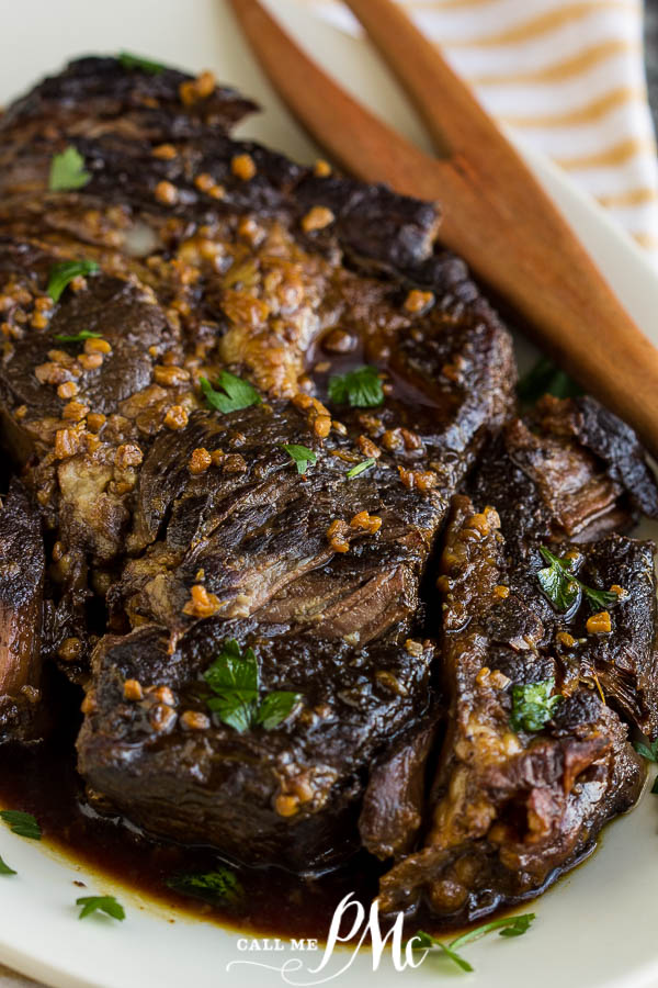 Slow Cooker Caribbean Pot Roast recipe - easy & short prep time. This economical cut of beef is transformed to tender, flavorful, hearty meal. #roast #beef #slowcooker #easy #caribbean