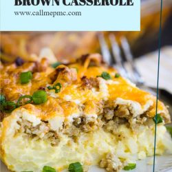 Cheesy Sausage Hash Brown Casserole