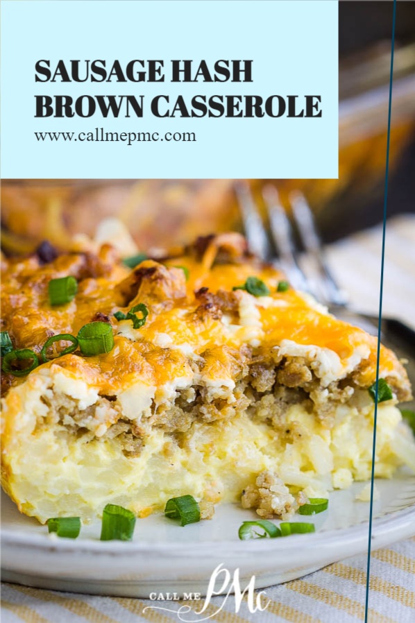 Cheesy Sausage Hash Brown Casserole 
