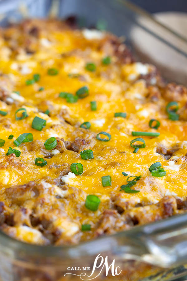 Cheesy Sausage Hash Brown Casserole 