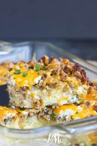 Cheesy Sausage Hash Brown Casserole 