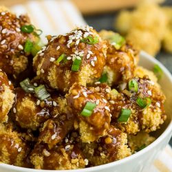 Baked General Tso's Cauliflower