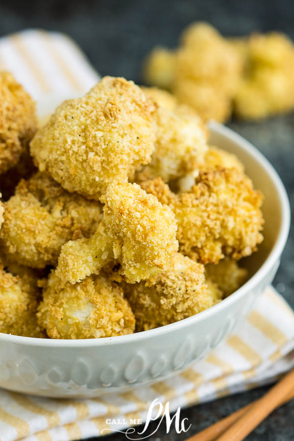 A bowl of panko crusted vegetables.