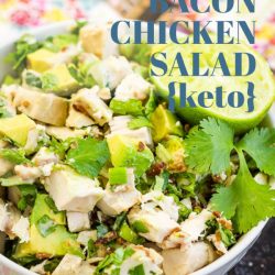 Loaded Keto Avocado Bacon Chicken Salad {ABC Salad}