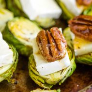 TOASTED PECAN BRIE BRUSSELS SPROUT BITES