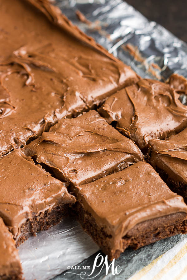 Chocolate Cream Cheese Frosted Brownies are super fudgy, moist, and slathered with a thick layer of chocolate cream cheese frosting. They are pure perfection.