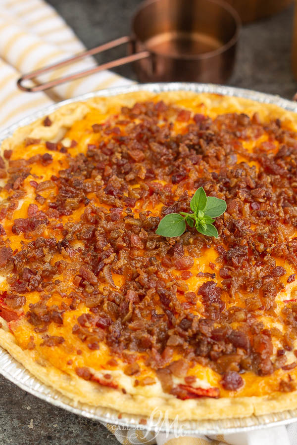 Pimento Cheese Bacon Tomato Pie