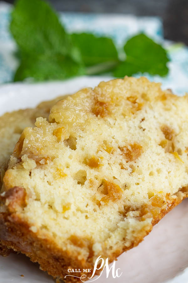 Fresh Peach Cobbler Bread  