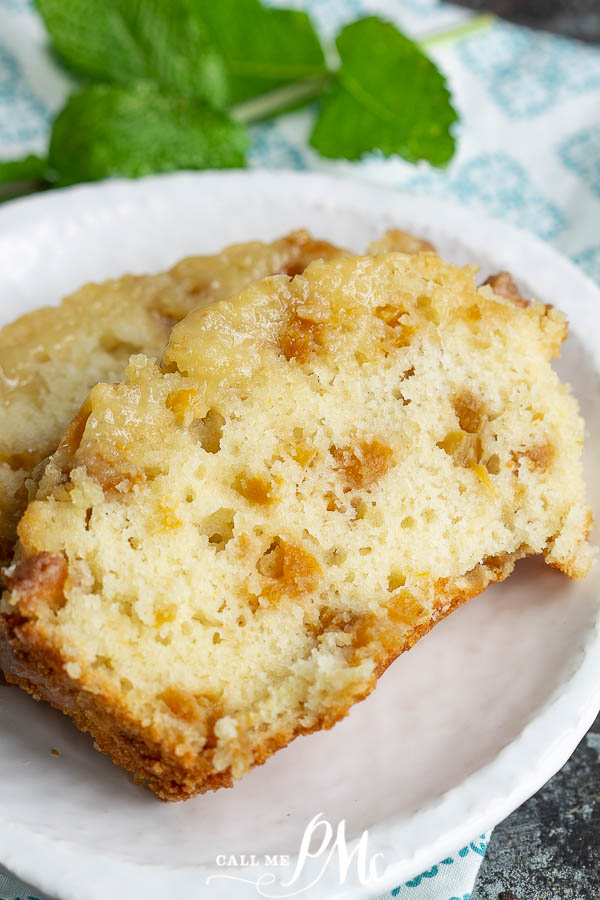 Fresh Peach Cobbler Bread 