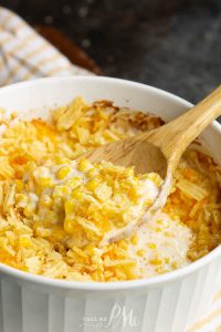 CREAMY CHEESY CORN CASSEROLE